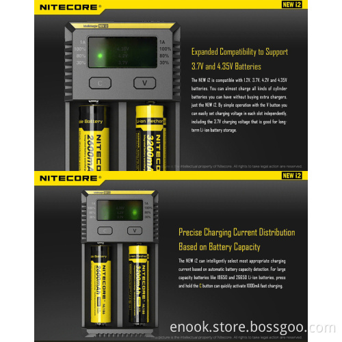 latest Nitecore I2 Intellicharger Charger